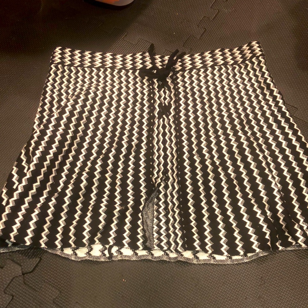 Black and white skirt